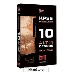 Yargı 2022 Kpss Eğitim Bilimleri Tamamı Çözümlü Fasikül Fasikül 10 Altın Deneme