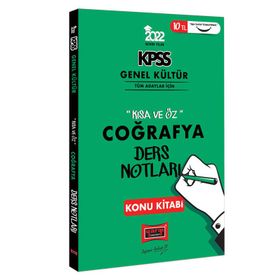 Yargı 2022 Kpss Genel Kültür Kısa Ve Öz Coğrafya Ders Notları Konu Kitabı