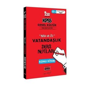 Yargı 2022 Kpss Genel Kültür Kisa Ve Öz Vatandaslik Ders Notlari Konu Kitabi