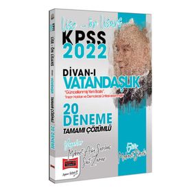 Yargı 2022 KPSS Lise Ön Lisans Divanı Vatandaşlık Tamamı Çözümlü 20 Deneme