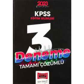 Yargı 2023 KPSS Eğitim Bilimleri Tamamı Çözümlü Muhteşem 3 Deneme Sınavı