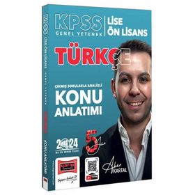 Yargı 2024 KPSS Lise Ön Lisans 5Yüz Ekibi Türkçe Çıkmış Sorularla Desteklenmiş Analizli Konu Anlatımı