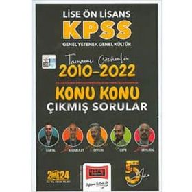 Yargı 2024 KPSS Lise Ön Lisans Genel Yetenek Genel Kültür 2010-2022 Tamamı Çözümlü Konu Konu Çıkmış Sorular