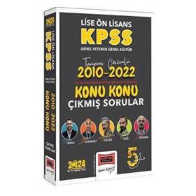 Yargı 2024 KPSS Lise Ön Lisans Genel Yetenek Genel Kültür 2010-2022 Tamamı Çözümlü Konu Konu Çıkmış Sorular