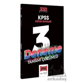 Yargı Yayınevi 2023 KPSS Eğitim Bilimleri Tamamı Çözümlü Muhteşem 3 Deneme Sınavı