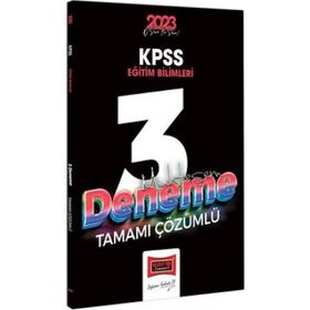 Yargı Yayınevi 2023 KPSS Eğitim Bilimleri Tamamı Çözümlü Muhteşem 3 Deneme Sınavı
