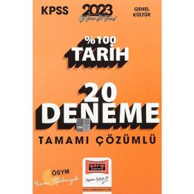 Yargı Yayınevi 2023 KPSS Tarih Tamamı Çözümlü 20 Deneme