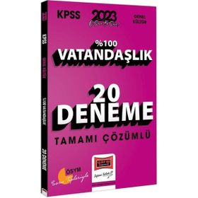 Yargı Yayınevi 2023 KPSS Vatandaşlık Tamamı Çözümlü 20 Deneme