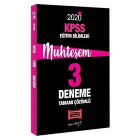 Yargı Yayınları 2020 KPSS Eğitim Bilimleri Muhteşem Tamamı Çözümlü 3 Deneme