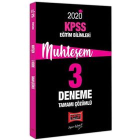 Yargı Yayınları 2020 KPSS Eğitim Bilimleri Muhteşem Tamamı Çözümlü 3 Deneme