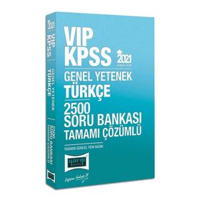 Yargı Yayınları - 2021 KPSS VIP Türkçe Tamamı Çözümlü 2500 Soru Bankası