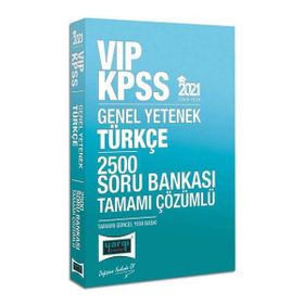 Yargı Yayınları - 2021 KPSS VIP Türkçe Tamamı Çözümlü 2500 Soru Bankası