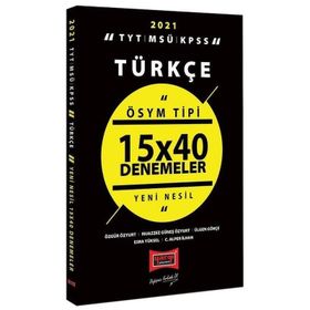 Yargı Yayınları 2021 Tyt Msü Kpss Türkçe Ösym Tipi 15x40 Denemeler
