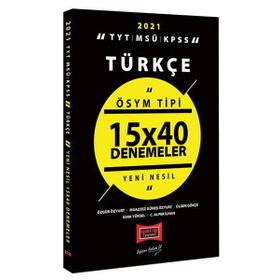 Yargı Yayınları 2021 Tyt Msü Kpss Türkçe Ösym Tipi 15x40 Denemeler