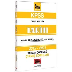 Yargı Yayınları 2022 KPSS Genel Kültür Tarih Konularına Göre Düzenlenmiş Tamamı Çözümlü Çıkmış Sorular