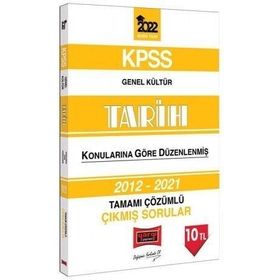 Yargı Yayınları 2022 KPSS Genel Kültür Tarih Konularına Göre Düzenlenmiş Tamamı Çözümlü Çıkmış Sorular