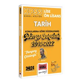Yargı Yayınları 2022 KPSS Genel Kültür Tarih Konularına Göre Düzenlenmiş Tamamı Çözümlü Çıkmış Sorular