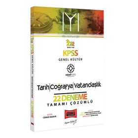 Yargı Yayınları 2022 KPSS Hedef Serisi IYI Genel Kültür Tarih Coğrafya Vatandaşlık Tamamı Çözümlü 22 Deneme