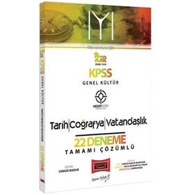 Yargı Yayınları 2022 KPSS Hedef Serisi IYI Genel Kültür Tarih Coğrafya Vatandaşlık Tamamı Çözümlü 22 Deneme
