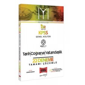 Yargı Yayınları 2022 KPSS Hedef Serisi IYI Genel Kültür Tarih Coğrafya Vatandaşlık Tamamı Çözümlü 22 Deneme