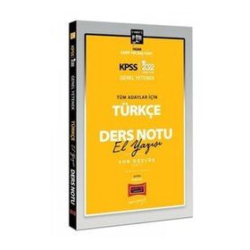 Yargı Yayınları 2022 KPSS Lisans Genel Yetenek Tüm Adaylar İçin Son Düzlük 5 Yargıç Serisi Türkçe El Yazısı Ders Notu
