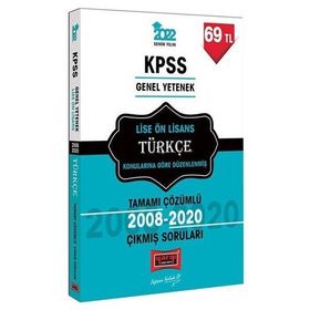 Yargı Yayınları 2022 KPSS Lise Ön Lisans Türkçe Konularına Göre Düzenlenmiş Çıkmış Sorular