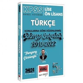 Yargı Yayınları 2022 KPSS Lise Ön Lisans Türkçe Konularına Göre Düzenlenmiş Çıkmış Sorular
