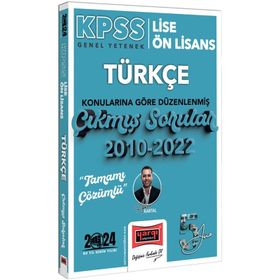 Yargı Yayınları 2022 KPSS Lise Ön Lisans Türkçe Konularına Göre Düzenlenmiş Çıkmış Sorular