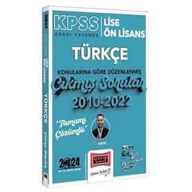 Yargı Yayınları 2022 KPSS Lise Ön Lisans Türkçe Konularına Göre Düzenlenmiş Çıkmış Sorular