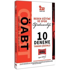Yargı Yayınları 2022 ÖABT Beden Eğitimi ve Spor Öğretmenliği Tamamı Çözümlü 10 Deneme
