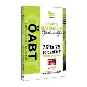 Yargı Yayınları 2022 ÖABT İlköğretim Matematik Öğretmenliği 75te 75 Tamamı Çözümlü 10 Deneme