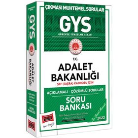 Yargı Yayınları 2023 Adalet Bakanlığı Şef Taşra Kadrosu İçin Soru Bankası