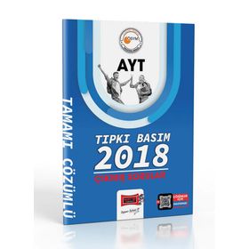 Yargı Yayınları 2023 Baskı 2018 Yılı AYT Tıpkı Basım Çıkmış Sorular