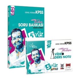 Yargı Yayınları 2023 KPSS 5Yüz Türkçe Video Ders Notları (Aker Kartal) + Türkçe Soru Bankası