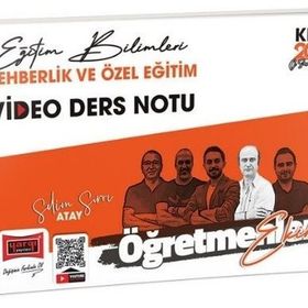 Yargı Yayınları 2023 KPSS Eğitim Bilimleri Öğretmenler Ekibi Rehberlik ve Özel Eğitim Video Ders Notları