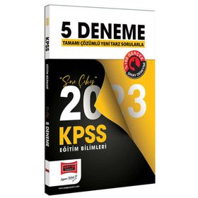 Yargı Yayınları 2023 KPSS Eğitim Bilimleri Tamamı Çözümlü Son Çıkış 5 Deneme Sınavı