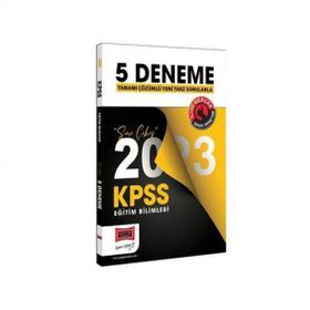 Yargı Yayınları 2023 KPSS Eğitim Bilimleri Tamamı Çözümlü Son Çıkış 5 Deneme Sınavı