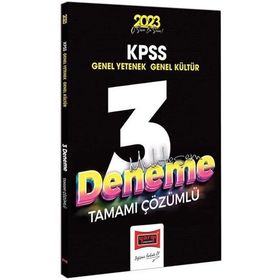 Yargı Yayınları 2023 KPSS Genel Kültür Genel Yetenek Tamamı Çözümlü Muhteşem 3 Deneme Sınavı
