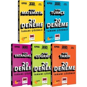 Yargı Yayınları 2023 KPSS GY GK Tamamı Çözümlü 20 Deneme Seti