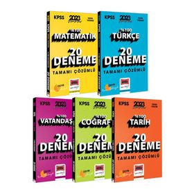 Yargı Yayınları 2023 KPSS GY GK Tamamı Çözümlü 20 Deneme Seti