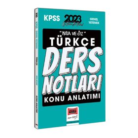 Yargı Yayınları 2023 KPSS Kısa ve Öz Türkçe Konu Anlatımlı Ders Notları