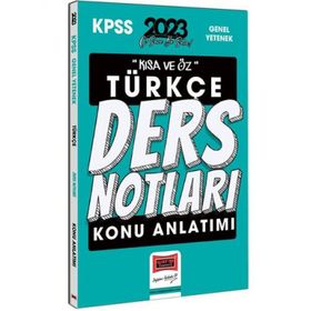 Yargı Yayınları 2023 KPSS Kısa ve Öz Türkçe Konu Anlatımlı Ders Notları
