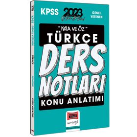Yargı Yayınları 2023 KPSS Kısa ve Öz Türkçe Konu Anlatımlı Ders Notları