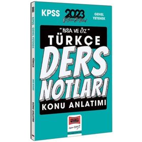 Yargı Yayınları 2023 KPSS Kısa ve Öz Türkçe Konu Anlatımlı Ders Notları