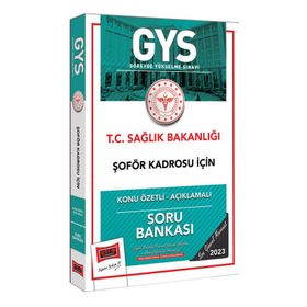 Yargı Yayınları - 2023 Sağlık Bakanlığı Şöför Kadrosu İçin Konu Özetli Açıklamalı Soru Bankası