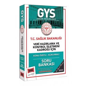 Yargı Yayınları - 2023 Sağlık Bakanlığı Veri Hazırlama ve Kontrol İşletmeni Kadrosu İçin Konu Özetli Açıklamalı Soru Bankası