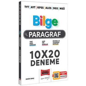 Yargı Yayınları 2023 TYT AYT KPSS ALES DGS MSÜ Bilge Paragraf 10x20 Deneme Sınavı