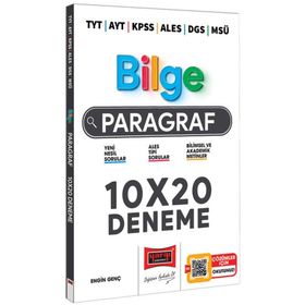 Yargı Yayınları 2023 TYT AYT KPSS ALES DGS MSÜ Bilge Paragraf 10x20 Deneme Sınavı