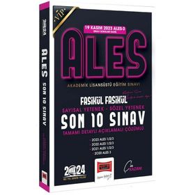 Yargı Yayınları 2024 ALES Son 10 Sınav Çıkmış Sorular 19 Kasım 2023 ALES-3 Dahil Fasikül Fasikül