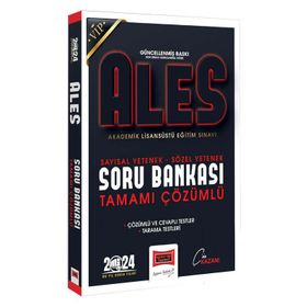 Yargı Yayınları 2024 Ales Vip Sayısal Sözel Yetenek Tamamı Çözümlü Soru Bankası